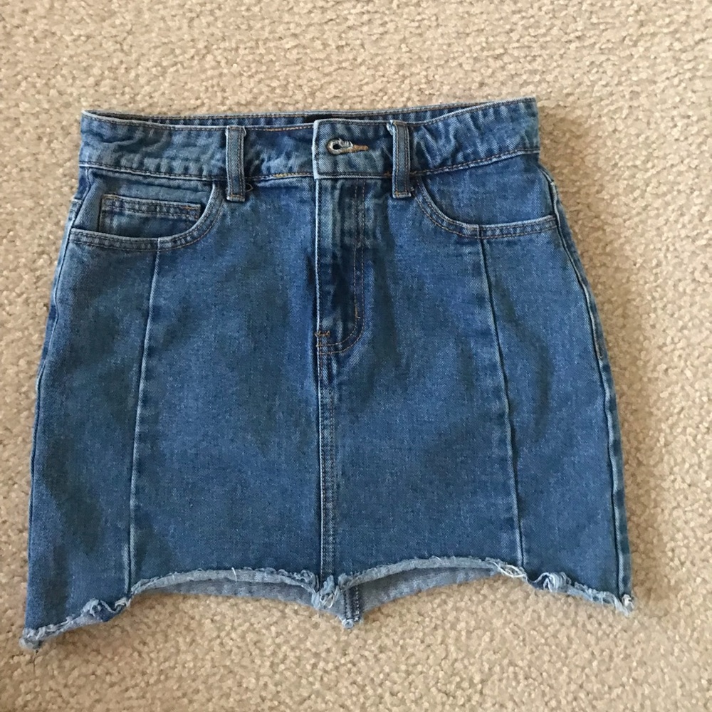 forever21 jean skirt